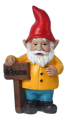 Para Anão Ornamentos Cartoon Resina Decoração Jardim Pátio - Imagem 5