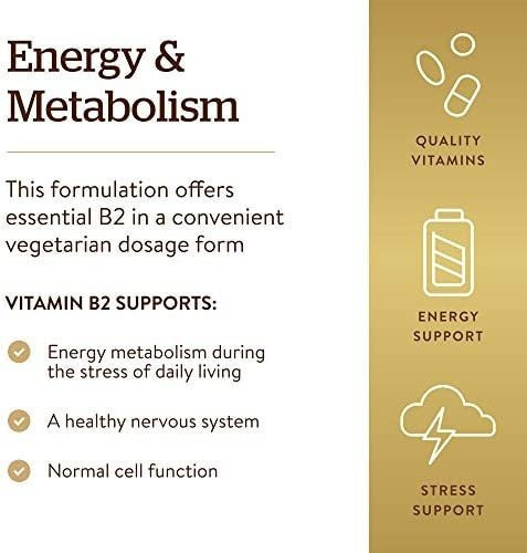 Vitamina B2 Solgar/ 100 Mg/100 Cápsulas - Imagem 4