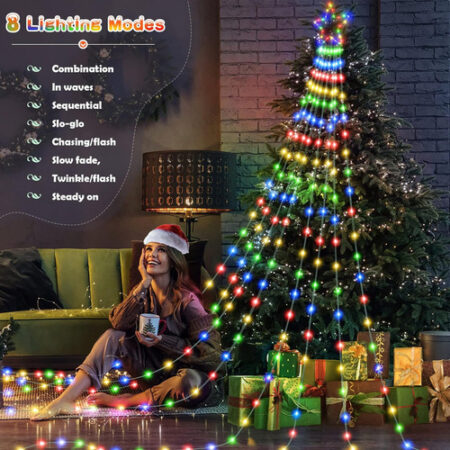 Decoração Solar De Natal Led Strip Light Enfeites De Árvore — foto 21