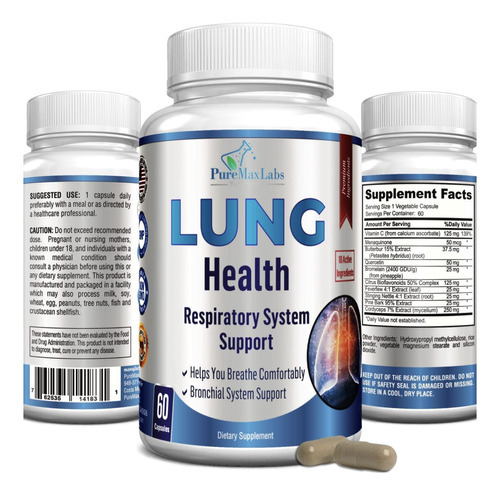 Suplemento De Suporte Pulmonar Yummyvite, Fórmula De Limpeza