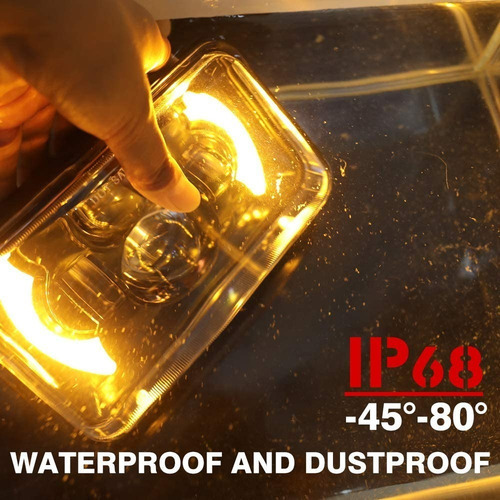 Farol Led 4x6 H4 Alta Baja Drl Turn Sigal 4656 F4000 - Imagem 8