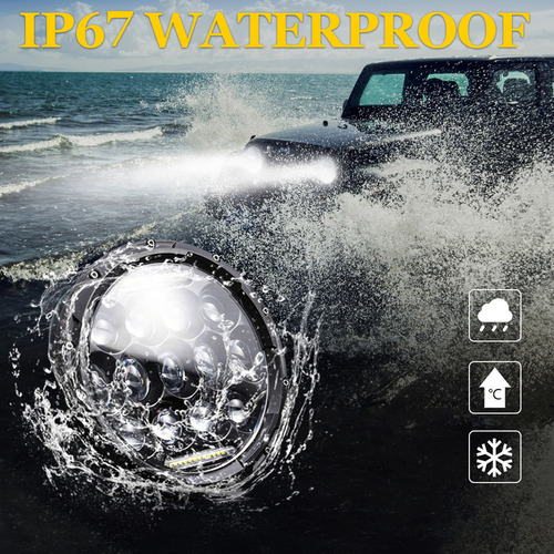 Faróis De Carro Led 200w 6000k Ip67 Drl/low/a - Imagem 6