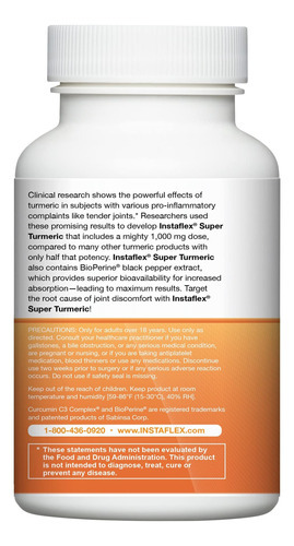 Instaflex Super Turmeric - 1000 Mg De Curcumina De Cúrcuma C - Imagem 4