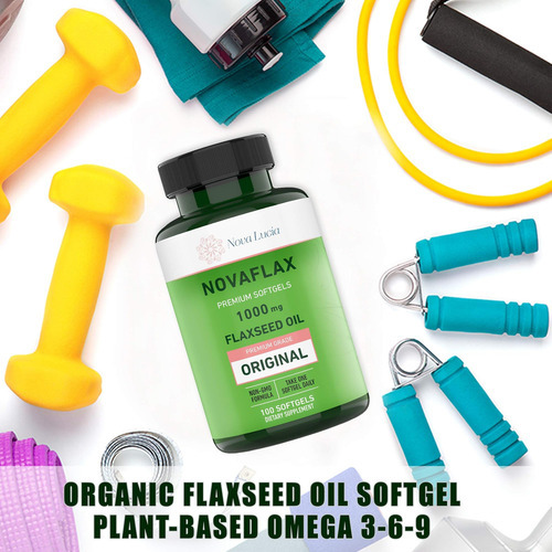 Óleo De Linhaça Orgânico Natural 1.000 Mg, Ômega Essencial 3 - Imagem 4