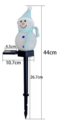 Novo Boneco De Neve De Natal Com Luz Solar, Jardim Ao Ar - Imagem 3