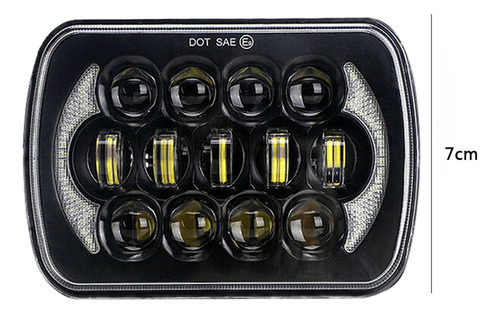 Aaa Farol Led Retangular De 300w 5x7 Para Jeep Wrangler Yj - Imagem 6