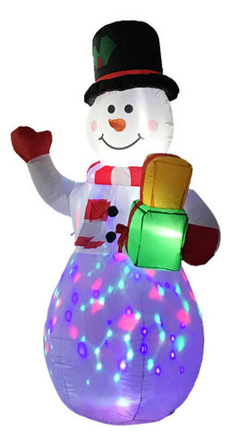 Lâmpada Led Inflável Com Desenho De Boneco De Neve, Modelo A - Imagem 6