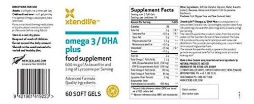 Xtend-life, Omega 3 Dha Plus, Óleo De Peixe Selvagem + Licop - Imagem 2