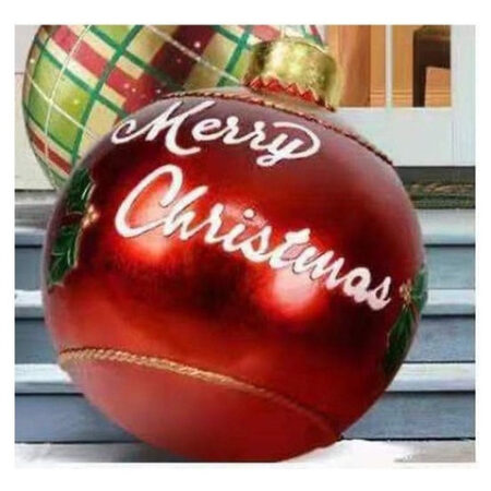 Bola Inflável Gigante Da Decoração Do Pvc Do Natal 60cm - Imagem 13
