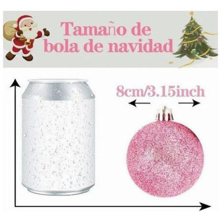 Novo 24 Esferas De Natal, Doces, Árvore De Decoração De - Imagem 3