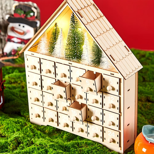 Decorações De Casa De Cabana De Advento De Natal - Imagem 5