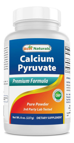 Pó De Piruvato De Cálcio Best Naturals 8 Oz (8 Oz (pacote Co