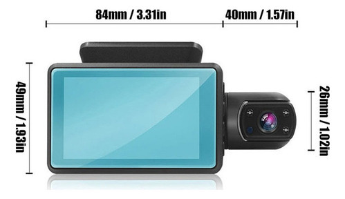 2025 Câmera Dvr Veicular Automotiva Com Dupla Lente - Imagem 6