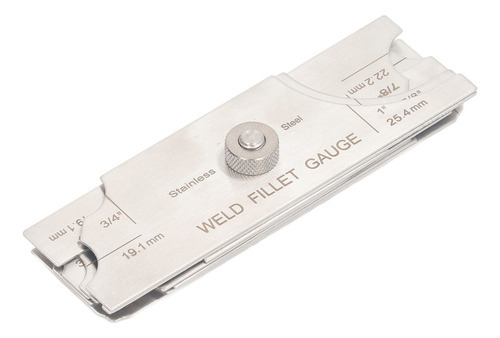 Q Régua De Inspeção De Soldagem Weld Fillet Gauge Em Aço - Imagem 5