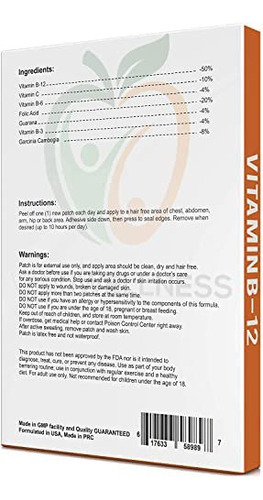 Adesivo De Vitamina B12 Veru Wellness Para Aumento De Energ - Imagem 4