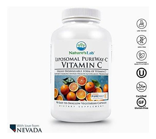 Vitamina C Nature S Lab 1200 Mg 90 Cápsulas - Imagem 6