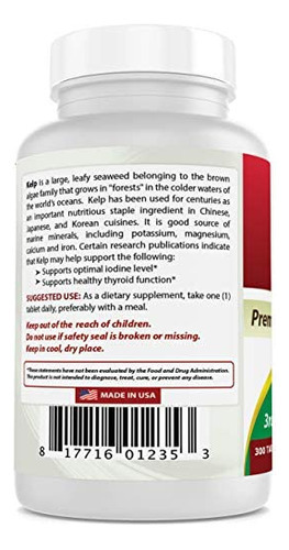 Melhor Suplemento Natural De Algas, Comprimido De 150 Mcg, - Imagem 4