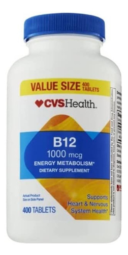 Cvs Saúde Vitamina B12 Comprimidos 1000mcg 400 Ct