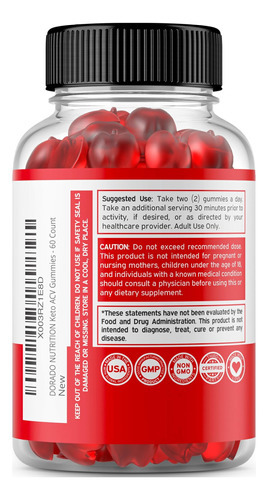 Gomas Keto Acv Para Perda De Peso Avançada (1000mg) Gomas Ac - Imagem 3