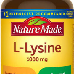 Nature Made L-lisina 1000 Mg, Suplemento Dietético, 60 Compr