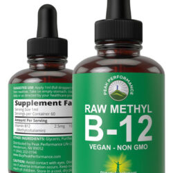 Vitamina B-12 Marca Peak Performance, 25 Mcg, 2 Onças
