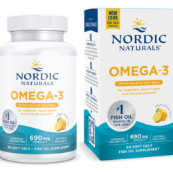 Suplemento Nordic Naturals De Gelatina De Peixe Ômega-3 60 G