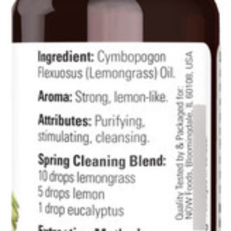 Óleo De Capim Limão 30ml Now Foods Lemongrass Oil Puro 5un - Imagem 4
