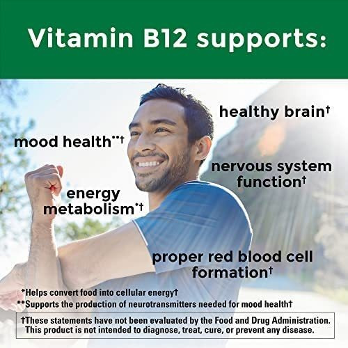 Vitamina B-12 Marca Nature Made, 1000 Mcg, 90 Comprimidos - Imagem 3