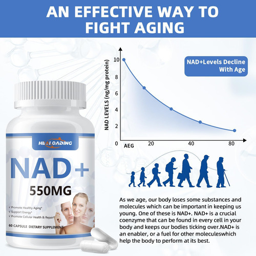 Suplemento Healoading Nad 550 Mg Nad + Suplemento Nad Cápsul - Imagem 5