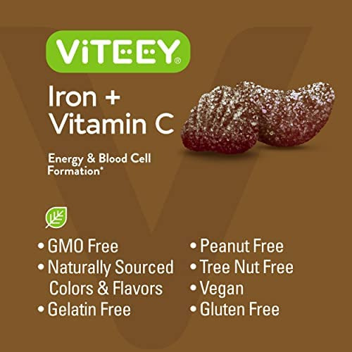 Gomas De Ferro 20 Mg + Vitamina C 26 Mg Para Deficiência De - Imagem 3