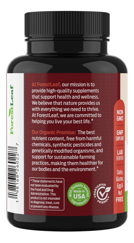 Forestleaf Organic Irish Sea Moss - 2100 Mg Com Bladderwrack - Imagem 9