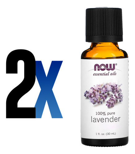 Óleo Lavanda 30ml Now Foods Essencial Puro Importado 2un - Imagem 2