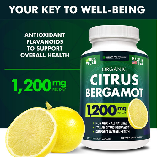 Citrus Bergamot 1200mg 60 Cápsulas - Suplemento Natural Com - Imagem 2