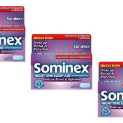 Cápsulas Sominex Nighttime Sleep-aid, Força Máxima, 16 Cada