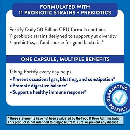 Nature's Way Fortify Daily Probiotic, 50 Bilhões De Cultura - Imagem 8