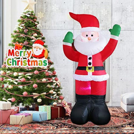 Decorações De Natal De 1,8 M Led Inflável Papai Noel - Imagem 15