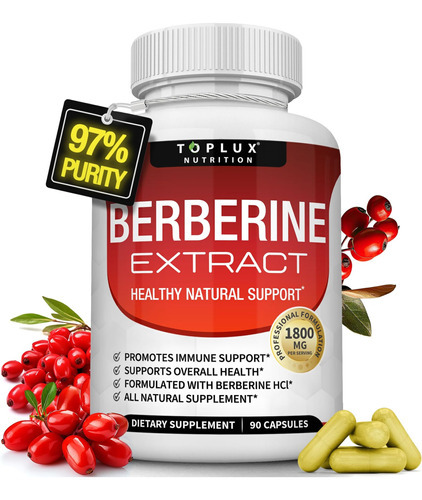 Extrato De Berberina Toplux 1800 Mg Complexo De Berberina H