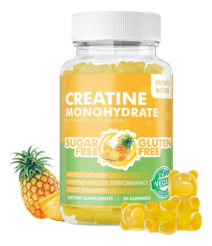 Gomas De Monohidrato De Creatina Novomins 5000mg Para Homens
