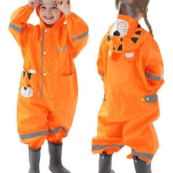 Capa De Chuva Infantil Capa Impermeável Poncho Fato De Chuva