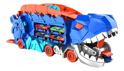 Brinquedo +12mini Carros De Caminhão De Dinossauro Comendo