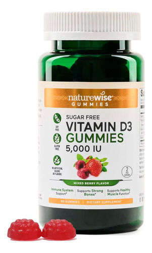 Gomas De Vitamina Diu Naturewise - Sabor De Frutas Vermelhas