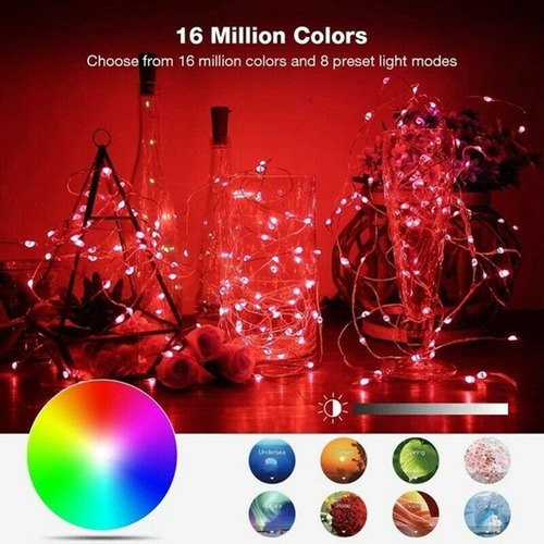 . Luzes De Decoração Para Árvore De Natal De 20 M Pisca Led - Imagem 5