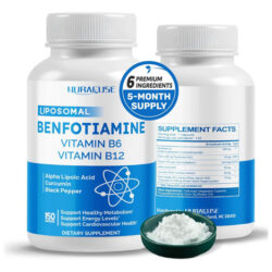 Nurafuse Benfotiamina Lipossomal 600mg Com Vitamina B6, Vita