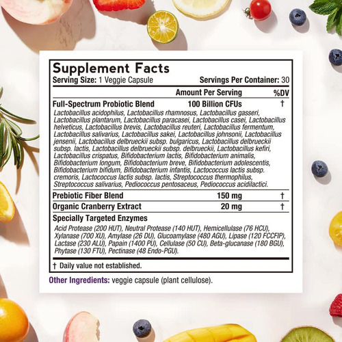 Suplemento Doctor"s Recipes Probióticos Femininos 100g Cfu 3 - Imagem 2