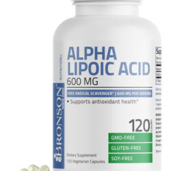 Suplemento De Ácido Alfa Lipóico Bronson 600mg 120 Cápsulas