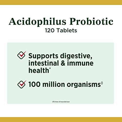 Natures Bounty Probiotic Acidophilus, 360 Comprimidos (3 X - Imagem 2
