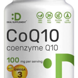 Coqmg, 240 Cápsulas - Com Ácido Graxo Ômega 3 100mg - Suplem