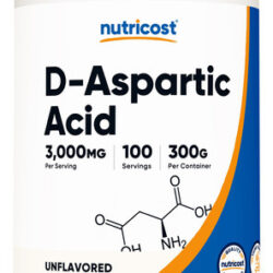 Suplemento Nutricost Ácido D-aspártico (daa) Em Pó 300g