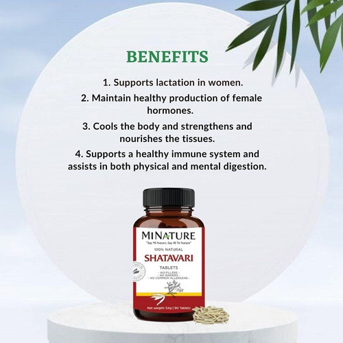 Comprimidos Shatavari Da Mi Nature -90 Comprimidos, 1000 Mg - Imagem 2