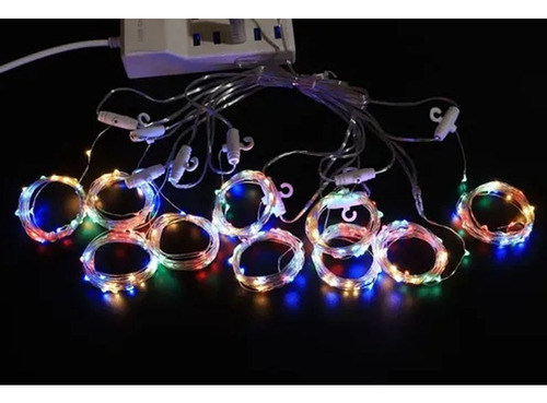 Cortina Led Decorativa Luz Branca De Controle Remoto 3x3m - Imagem 8